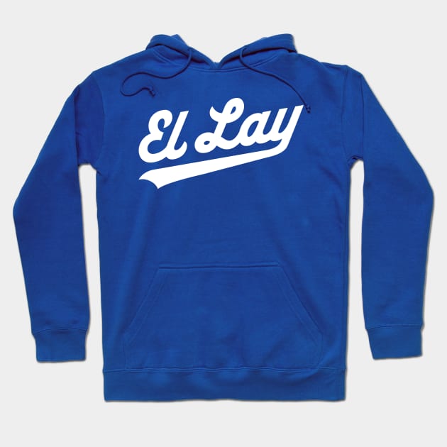 Los Angeles 'El Lay' Baseball Script Fan T-Shirt: Show Off Your LA Baseball Passion with Style! Hoodie by CC0hort